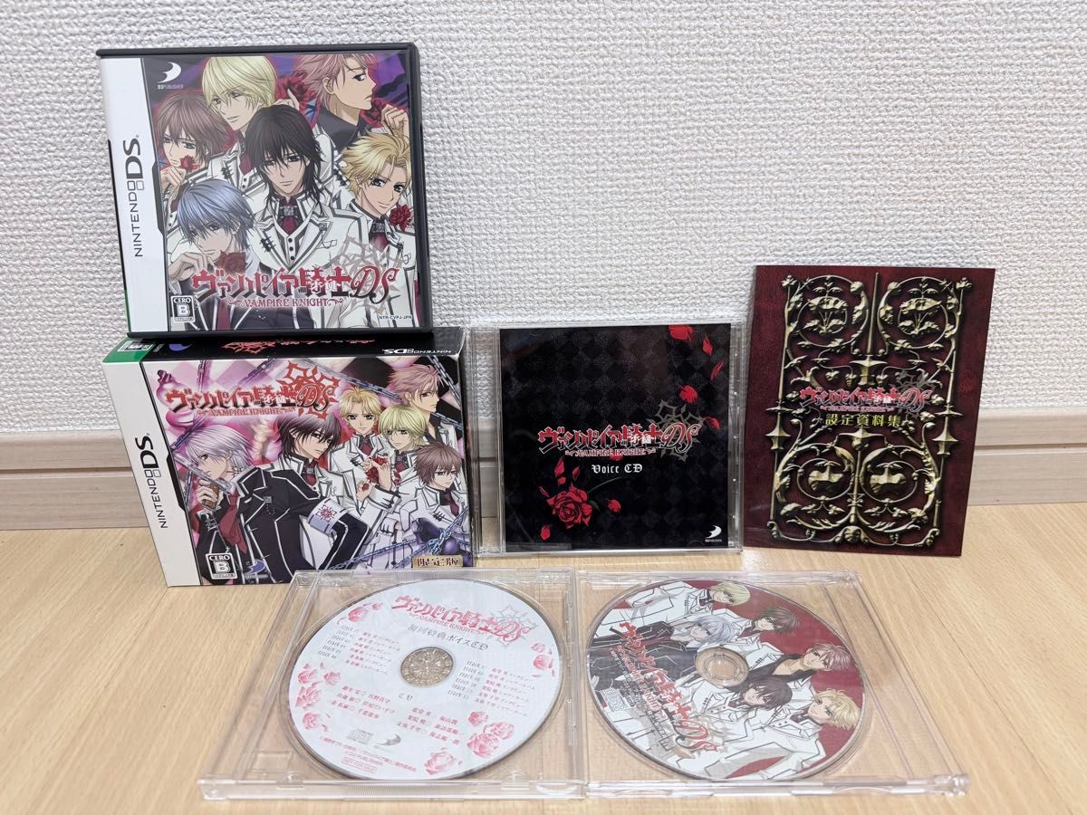 Лимитированное издание Vampire Knight DS: коробка, игра, буклет и три голосовых диска